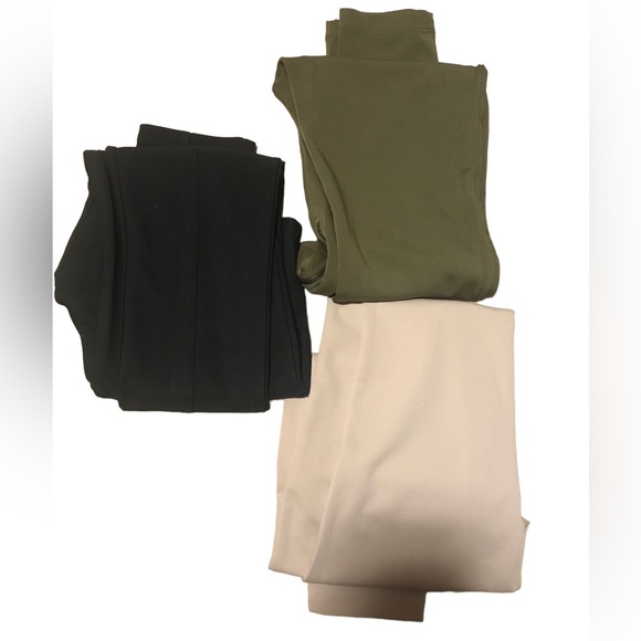 Bundle of 3 high waist stretch knit dress pants - Picture 2 of 8